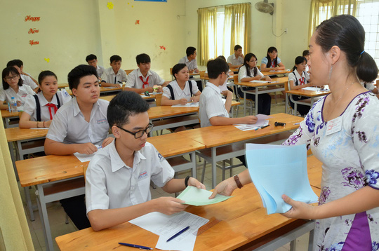 TP.HCM đề thi tuyển sinh lớp 10 từ năm 2018 sẽ theo định hướng tăng cường tính thực tiễn và tích hợp kiến thức